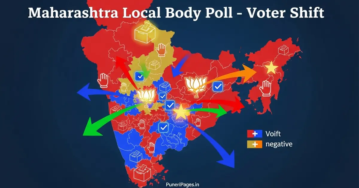“Maharashtra Local Body Poll – Voter Shift and Political Change Cover Image”