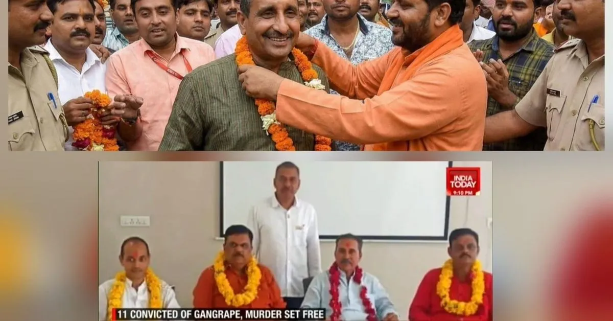 “Cover image showing protest at India Gate as Unnao rape victim supporters are dragged by Delhi Police – puneripages.in headline.”