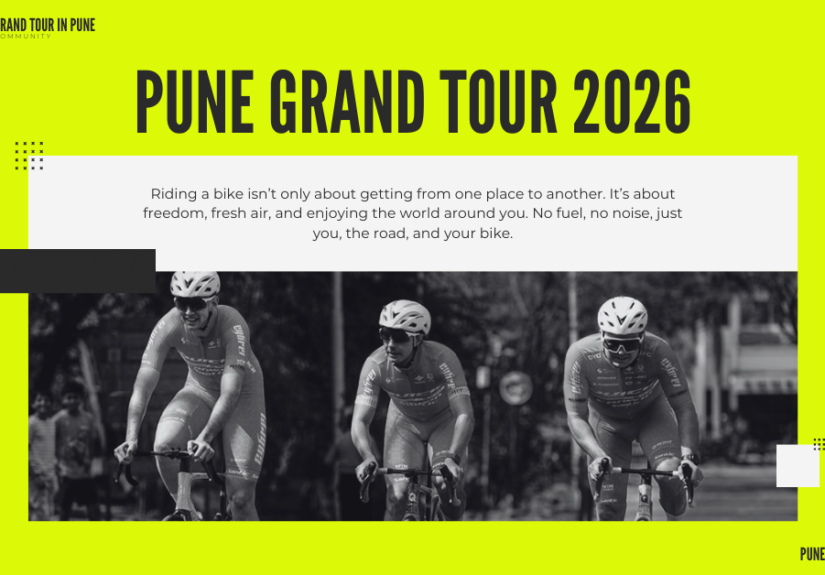 Pune Grand Tour 2026 showing world’s elite cyclists racing in Pune for LA Olympic qualification