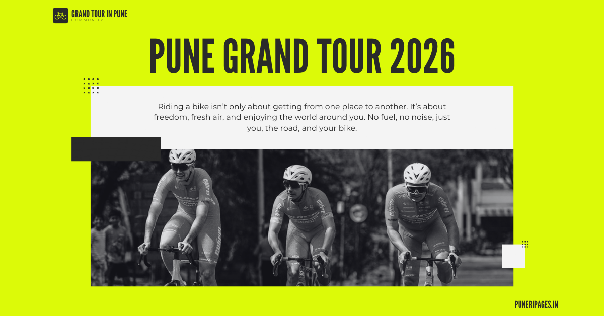 Pune Grand Tour 2026 showing world’s elite cyclists racing in Pune for LA Olympic qualification