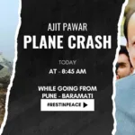 Ajit Pawar passed away plane crash near Baramati Maharashtra breaking news