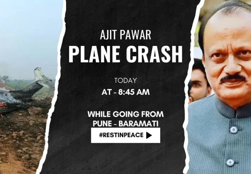 Ajit Pawar passed away plane crash near Baramati Maharashtra breaking news