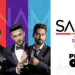 Live concert stage with band performing during Sanam India Tour Pune 2026 music event