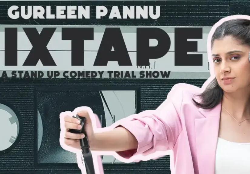 Stand-up comedy show with comedian performing on stage during Mixtape ft Gurleen Pannu Pune 2026 event