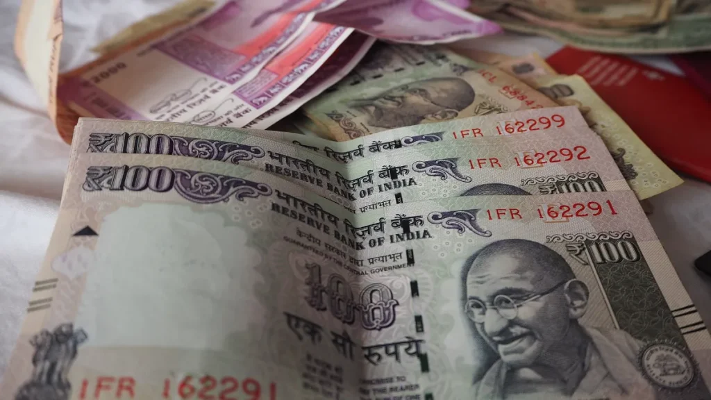 Indian rupee currency notes
