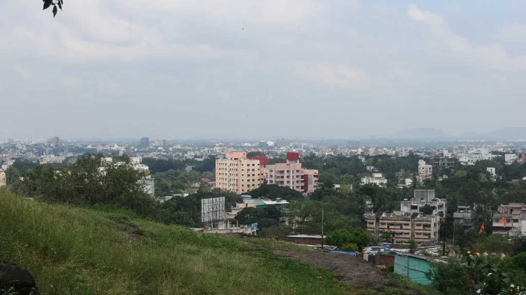 View of Pune city from a hill