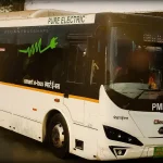 PMPML electric bus in Pune, as Maharashtra plans 50,000 electric buses