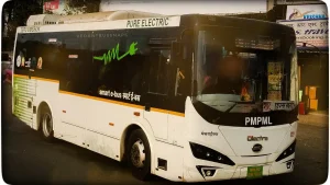 PMPML electric bus in Pune, as Maharashtra plans 50,000 electric buses