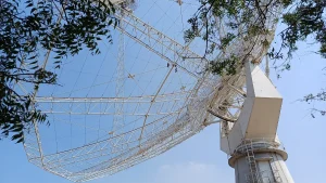 GMRT radio telescope antenna near Narayangaon, Pune district