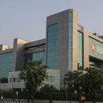 National Stock Exchange building in Mumbai where Jio Platforms shares were listed