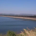 Khadakwasla Dam near Pune, the main source of the city's water supply