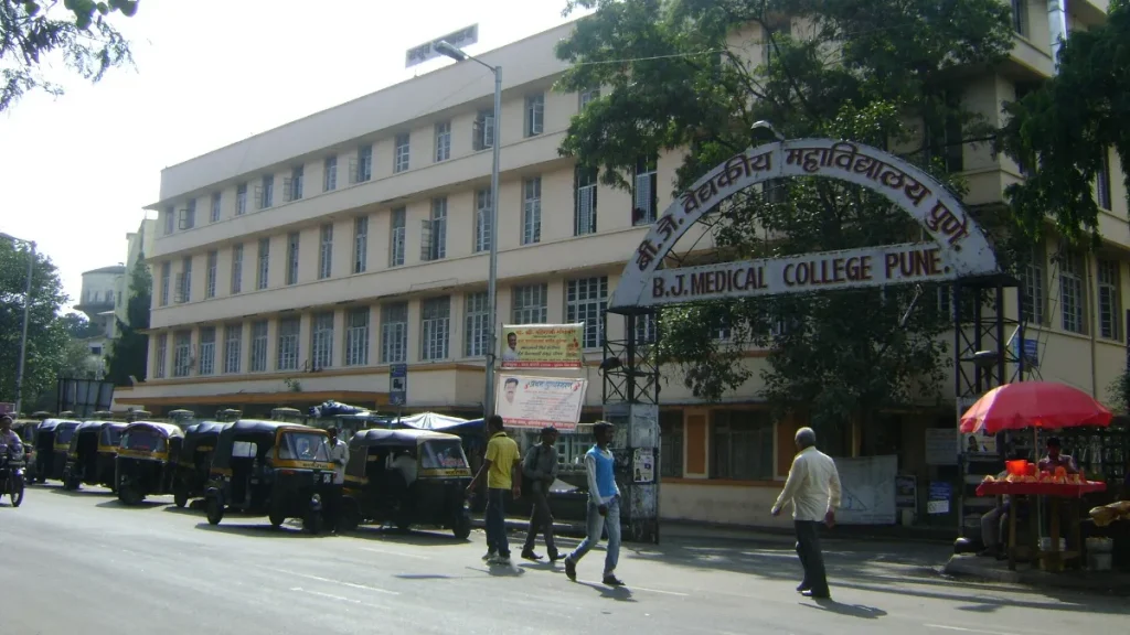 Medical college building in India