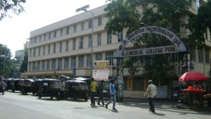Medical college building in India