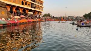 Ramkund ghat on the Godavari river in Panchavati, Nashik